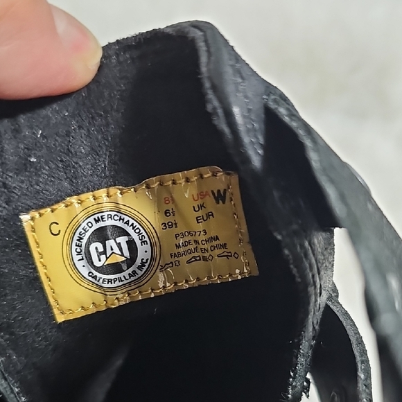 Caterpillar Women's Tora Black Ankle Boots with Buckle Detail - Picture 2 of 12